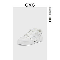GXG男鞋板鞋百搭小白鞋滑板鞋运动板鞋男款休闲鞋男潮 白色 39