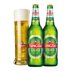 tsingtao青岛啤酒经典10度600ml12瓶
