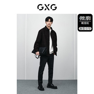 GXG 男装 新年系列双色夹克 24春季GFX12101171 黑色 185/XXL