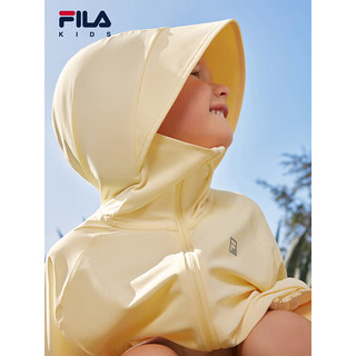 FILA【抗紫外线UPF50+】斐乐童装2024夏小童防晒服男女童外套 浅黛黄-YE 165cm