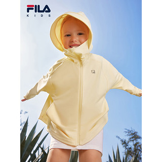 FILA【抗紫外线UPF50+】斐乐童装2024夏小童防晒服男女童外套 浅黛黄-YE 160cm