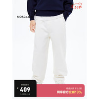 little MO&Co.little moco童装24春装男女童白色简约牛仔直筒宽松长裤子 牛仔白色 120/53