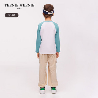 Teenie Weenie Kids小熊童装24春夏男童长袖舒适百搭针织衫 薄荷色 140cm