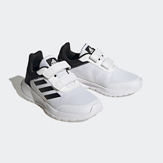 adidas Tensaur Run 2.0魔术贴休闲运动鞋男小童阿迪达斯轻运动 白色/黑色 37码