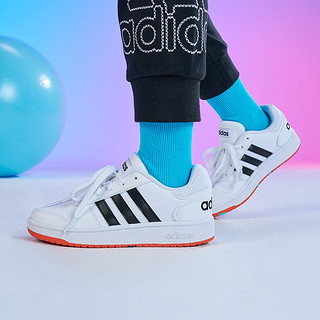 adidas 阿迪达斯 HOOPS 2.0休闲篮球运动板鞋子男女儿童春秋adidas阿迪达斯官网