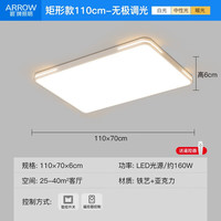 ARROW箭牌照明 大客厅灯卧室灯具吸顶灯具套餐北欧餐厅灯 【遥控】110*70遥控调光适35平内