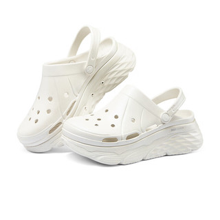 斯凯奇Skechers凉鞋女白色厚底休闲鞋运动沙滩鞋子111267 白色/WHT 37