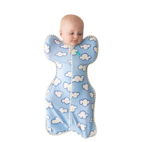 LOVE TO dream新生婴儿防惊跳睡袋四季通用襁褓式睡袋儿童投降式防踢被 蓝天白云 四季通用 M码:8-15斤