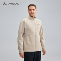 巍德（VAUDE）软壳衣男士户外防泼水p棉马甲内胆三合一外套VG2410107 浮岩灰 XXXL