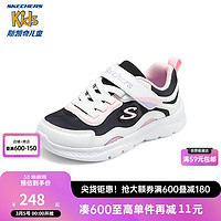 Skechers斯凯奇儿童体训鞋时尚女童春秋休闲鞋复古撞色舒适运动鞋319047L