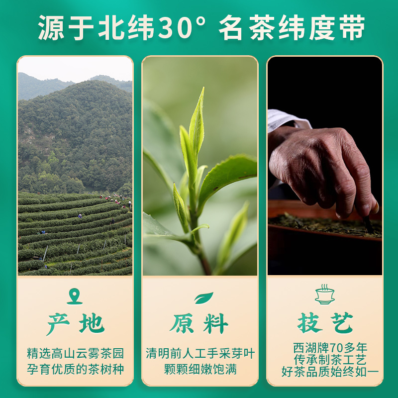 2024新茶西湖牌明前特级精选龙井茶绿茶春茶