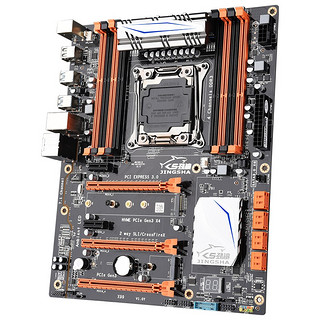 劲鲨 X99主板大板CPU插槽 LGA2011-3支持intelV3／V4 处理器DDR3支持256G台式主板 X99单主板