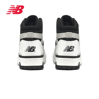 new balance NB官方奥莱 男女鞋春季潮酷高帮灰白篮球板鞋BB650