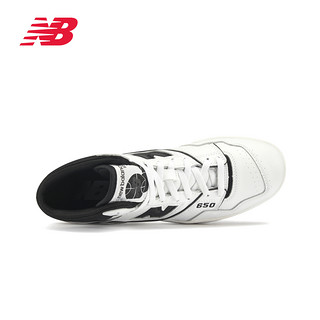 new balance NB官方奥莱 男女鞋春季潮酷高帮灰白篮球板鞋BB650