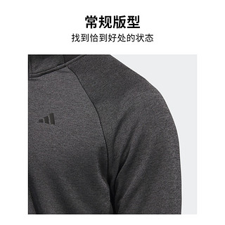 抓绒半开拉链高尔夫运动套头衫男装春季adidas阿迪达斯HZ3203