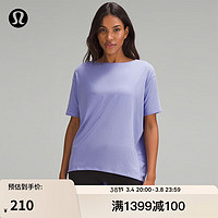 lululemon丨Back in Action 女士短袖 T 恤 LW3FHNS 深紫色 2