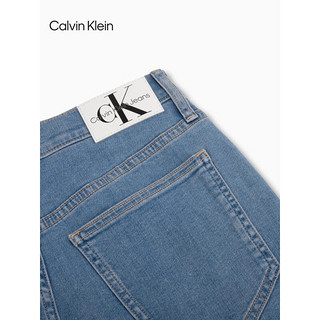 Calvin Klein【CK极简裤】Jeans24春夏女士修身直筒微弹牛仔裤J224284 1AA-牛仔浅蓝 29