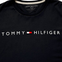 TOMMY HILFIGER 网球穿搭 男士胸前字母logo圆领短袖T恤