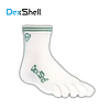 DexShell 戴适 五趾袜专业跑步袜男速干运动袜越野跑夏季马拉松袜DTS6615 白色均码