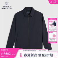 布克兄弟(BrooksBrothers)男士24早春新款美式翻领休闲夹克外套 4004-藏青色