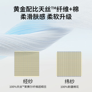 Limerence100支天丝棉四件套兰精莱赛尔天丝混纺抗皱A类床上用品