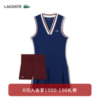 法国拉科斯特 LACOSTE女装24春季时尚透气网球服运动连衣裙|EF1031 PIM/海军蓝 36 /160