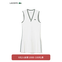 法国拉科斯特 LACOSTE女装24春季时尚透气网球服运动连衣裙EF1031 7WJ/白色 38 /165
