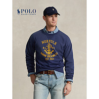 Polo Ralph Lauren 拉夫劳伦 男装 24年春复古版型图案运动衫RL18062 400-深钴蓝色 S