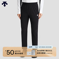 DESCENTE迪桑特跑步系列运动男士梭织运动长裤春季 BK-BLACK 3XL(190/96A)