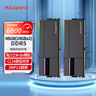 Asgard 阿斯加特 48GB(24Gx2)套 DDR5 6800 助力AI