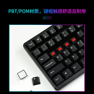 CHERRY樱桃 G80-3000S TKL机械键盘 有线键盘 电脑键盘  RGB混光键盘 无钢结构 经典款 黑色青轴 黑色RGB彩光-TKL版-青轴