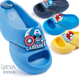 迪士尼（Disney）男童拖鞋儿童夏防滑居家可爱踩屎感浴室凉拖鞋 F1131宝蓝 200mm 