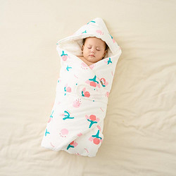 Tongtai 童泰 0-3个月初生婴儿抱被秋冬新生宝宝夹棉包被襁褓产房用品