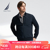 诺帝卡（NAUTICA） 男装棉羊绒混纺亲肤毛衣开衫男SO3303 藏青4NV XL