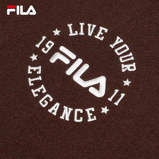 FILA 斐乐款梭织外套秋休闲宽松棒球服保暖上衣 猪肝卡-DK 175/96A/L