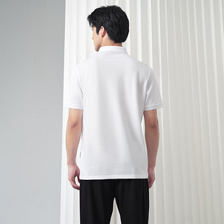 HLA海澜之家短袖POLO衫男24POWER YOUNG系列翻领短袖男夏季 190/108A(XXXXL) 漂白（净色）(2C)