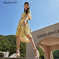 GANT 甘特 2023春夏新款女士印花休闲短袖连衣裙|4503242