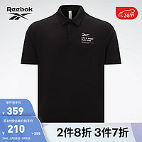 Reebok锐步24春夏男子TEE/SS休闲舒适针织短袖T恤Polo衫 24SRM401MGH0 L