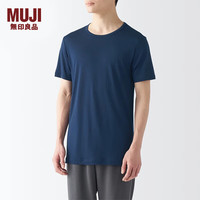 無印良品 MUJI 無印良品 男式 莱赛尔 圆领 短袖T恤 男士男款