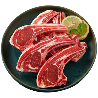 绿之邦（Luzhibang）原切法式羊排生鲜羊肉羊肋排羊排骨整块战斧小切冷冻火锅烧烤食材 澳洲法式羊排4斤【约24片 】
