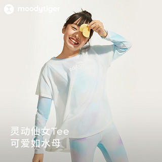 Moody Tiger moodytiger女童仙女T24夏假两件防晒凉感速干儿童运动长袖T恤