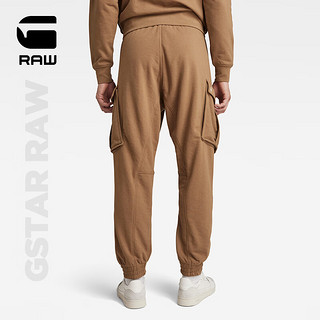 G-STAR RAW2024春新Rovic宽松锥形毛圈男士吸湿排汗运动休闲裤D24964 深棕色 S