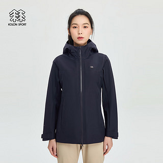 KOLON SPORT/可隆戈尔冲锋衣 女子户外GORE-TEX C-KNIT夹克外套 LKGJ4MN218-BK 黑色 155/XS