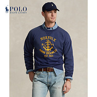 Polo Ralph Lauren 拉夫劳伦 男装 24年春复古版型图案运动衫RL18062 400-深钴蓝色 L