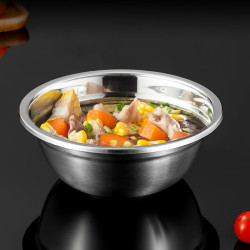 尚菲优品 SFYP 不锈钢汤盆18cm 洗菜盆面碗家用盆汤盆汤碗 SFYP046-18