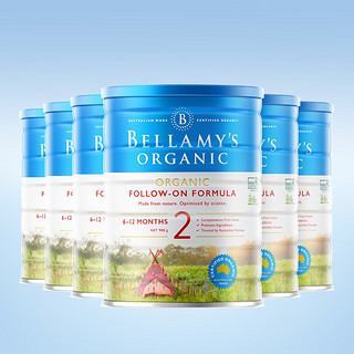 BELLAMY'S 贝拉米 婴儿奶粉 2段 900g*6罐