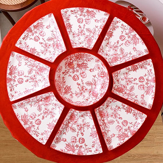 88VIP：顾瓷 特别好看的盘子创意家用网红小吃盘子组合菜盘年夜饭家庭拼盘