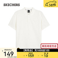 斯凯奇（Skechers）男子运动T恤L224M051 棉花糖白/0074 L