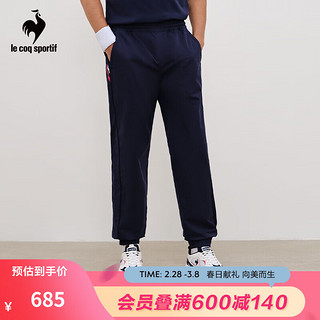 le coq sportif 乐卡克 法国公鸡男女款2024春季三色系列梭织长裤L241UCND1003 藏青色/D01 3XL