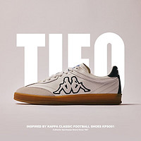 卡帕（Kappa）夏嘉欢特别设计TIFO德训鞋男女同款复古经典休闲板鞋 白色 38